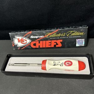 Snap On Tools Signed Kansas City Chiefs Ratcheting Magnetic Screwdriver NFL